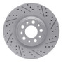 R1 17-25 Alfa Romeo Giulia Rear Right Drilled & Slotted Geo-Carbon Rotor