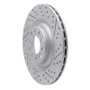 R1 17-25 Alfa Romeo Giulia Rear Right Drilled & Slotted Geo-Carbon Rotor