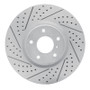 R1 07-15 Infiniti G37 Front Left Drilled & Slotted Geo-Carbon Rotor