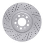 R1 17-25 Alfa Romeo Stelvio Front Left Drilled & Slotted Geo-Carbon Rotor