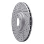 R1 17-25 Alfa Romeo Stelvio Front Left Drilled & Slotted Geo-Carbon Rotor