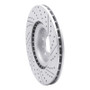 R1 17-25 Alfa Romeo Stelvio Front Left Drilled & Slotted Geo-Carbon Rotor