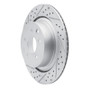 R1 07-15 Infiniti G37 Rear Left Drilled & Slotted Geo-Carbon Rotor