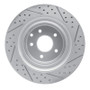 R1 07-15 Infiniti G37 Rear Left Drilled & Slotted Geo-Carbon Rotor