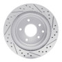 R1 02-06 Infiniti Q45 Rear Left Drilled & Slotted Geo-Carbon Rotor