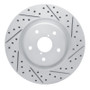 R1 20-25 Subaru Forester Front Right Drilled & Slotted Geo-Carbon Rotor