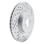 R1 20-25 Subaru Forester Front Right Drilled & Slotted Geo-Carbon Rotor