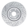 R1 20-25 Subaru Forester Front Right Drilled & Slotted Geo-Carbon Rotor