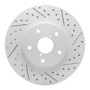 R1 19-24 Subaru Forester Front Right Drilled & Slotted Geo-Carbon Rotor
