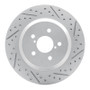 R1 19-23 Subaru Crosstrek Rear Right Drilled & Slotted Geo-Carbon Rotor
