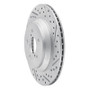 R1 19-23 Subaru Crosstrek Rear Right Drilled & Slotted Geo-Carbon Rotor