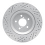 R1 19-23 Subaru Crosstrek Rear Right Drilled & Slotted Geo-Carbon Rotor