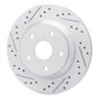 R1 19-26 Subaru Forester Rear Left Drilled & Slotted Geo-Carbon Rotor