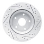 R1 19-26 Subaru Forester Rear Left Drilled & Slotted Geo-Carbon Rotor