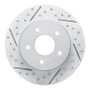 R1 19-26 Nissan Sentra Rear Left Drilled & Slotted Geo-Carbon Rotor