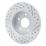 R1 19-26 Nissan Sentra Rear Left Drilled & Slotted Geo-Carbon Rotor
