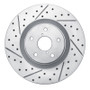 R1 19-23 Subaru Ascent Front Left Drilled & Slotted Geo-Carbon Rotor