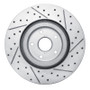R1 19-23 Subaru Ascent Front Left Drilled & Slotted Geo-Carbon Rotor