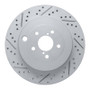 R1 17-25 Subaru Brz Rear Left Drilled & Slotted Geo-Carbon Rotor