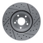 R1 17-23 Subaru Impreza Front Left Drilled & Slotted Geo-Carbon Rotor