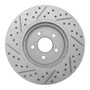R1 17-23 Subaru Crosstrek Front Right Drilled & Slotted Geo-Carbon Rotor