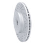 R1 17-23 Subaru Crosstrek Front Left Drilled & Slotted Geo-Carbon Rotor