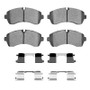 DFC 06-24 American Coach Patriot Rear/Front 5000 Advanced Low Metallic Brake Pads and Hardware Kit