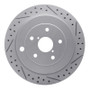 R1 06-14 Subaru Tribeca Rear Right Drilled & Slotted Geo-Carbon Rotor