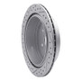R1 06-14 Subaru Tribeca Rear Right Drilled & Slotted Geo-Carbon Rotor