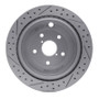 R1 06-14 Subaru Tribeca Rear Right Drilled & Slotted Geo-Carbon Rotor