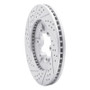 R1 09-12 Chevrolet Colorado Front Right Drilled & Slotted Geo-Carbon Rotor