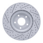 R1 13-25 Infiniti Jx35 Front Right Drilled & Slotted Geo-Carbon Rotor