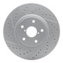 R1 06-21 Subaru WRX Front Left Drilled & Slotted Geo-Carbon Rotor