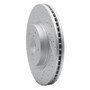 R1 06-21 Subaru WRX Front Left Drilled & Slotted Geo-Carbon Rotor