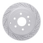 R1 07-17 Buick Enclave Rear Right Drilled & Slotted Geo-Carbon Rotor