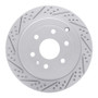 R1 07-17 Buick Enclave Rear Left Drilled & Slotted Geo-Carbon Rotor