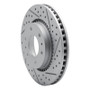 R1 06-09 Buick Rainier Front Right Drilled & Slotted Geo-Carbon Rotor