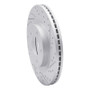R1 11-19 Nissan Sentra Front Right Drilled & Slotted Geo-Carbon Rotor
