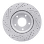 R1 11-19 Nissan Sentra Front Right Drilled & Slotted Geo-Carbon Rotor