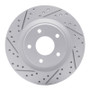 R1 11-19 Nissan Sentra Front Left Drilled & Slotted Geo-Carbon Rotor