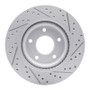 R1 11-19 Nissan Sentra Front Left Drilled & Slotted Geo-Carbon Rotor