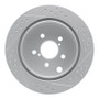 R1 14-18 Subaru Forester Rear Left Drilled & Slotted Geo-Carbon Rotor