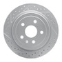 R1 08-19 Cadillac Cts Rear Left Drilled & Slotted Geo-Carbon Rotor