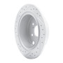 R1 12-23 Subaru Impreza Rear Right Drilled & Slotted Geo-Carbon Rotor