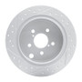 R1 12-23 Subaru Impreza Rear Right Drilled & Slotted Geo-Carbon Rotor