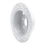 R1 12-23 Subaru Xv Crosstrek Rear Left Drilled & Slotted Geo-Carbon Rotor