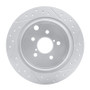 R1 12-23 Subaru Xv Crosstrek Rear Left Drilled & Slotted Geo-Carbon Rotor