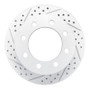 R1 01-10 Chevrolet Silverado 3500 Hd Rear Left Drilled & Slotted Geo-Carbon Rotor