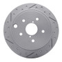 R1 15-21 Subaru WRX Rear Right Drilled & Slotted Geo-Carbon Rotor