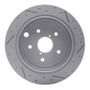R1 15-21 Subaru WRX Rear Right Drilled & Slotted Geo-Carbon Rotor